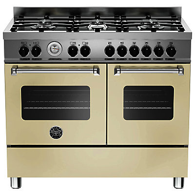 Bertazzoni Master Series Twin Dual Fuel Range Cooker Matt Cream